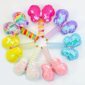 Bonitos laços de cabelo scrunchies elásticos