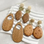 Brincos natura feitos à mão