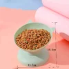 Nova tigela de comida para pet inclinação alta 10cm